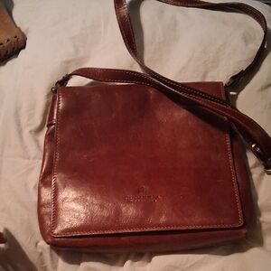 Cuoieria Fiorentina Brown Leather Men's Messenger Bag